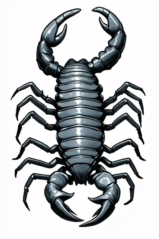 Scorpion Wrapped In Cyber Sigilism