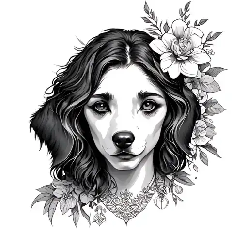 Virgo And Dog Sourunded