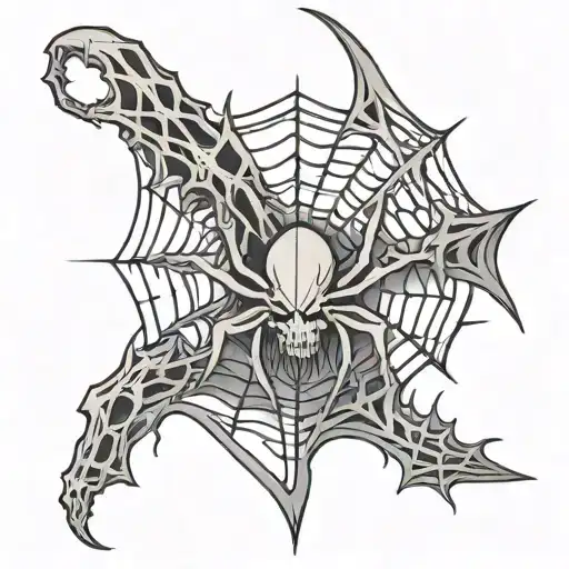 Spider Web And Reaper Blade