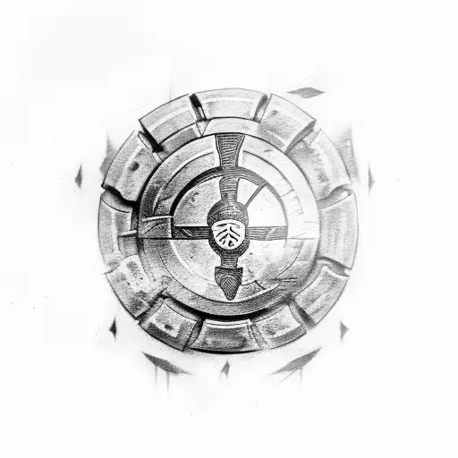 Spartan Shield With Wording Alpha Delta