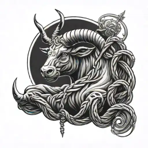 Shibari Inspired Taurus Zodiac Sign