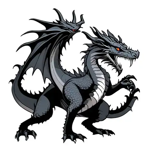 Dragon And Egal Standing