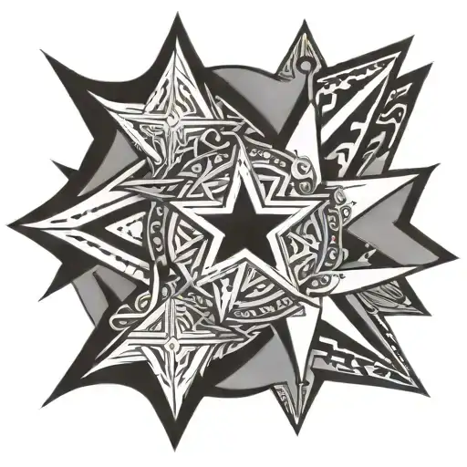 Star Geometric Tribal