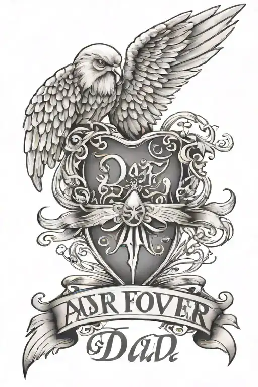 Always & Forever Dad Angel Wings