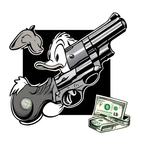 Donald Duck Gun Money