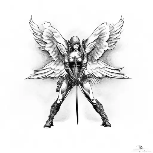 Angel Vs Demon Fighting