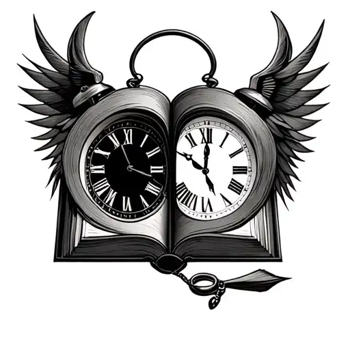 Bible Finger Touch With Clock Inside