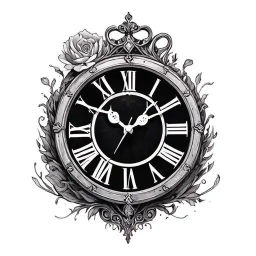 Beauty And The Beast Alice In Wonderland Clock