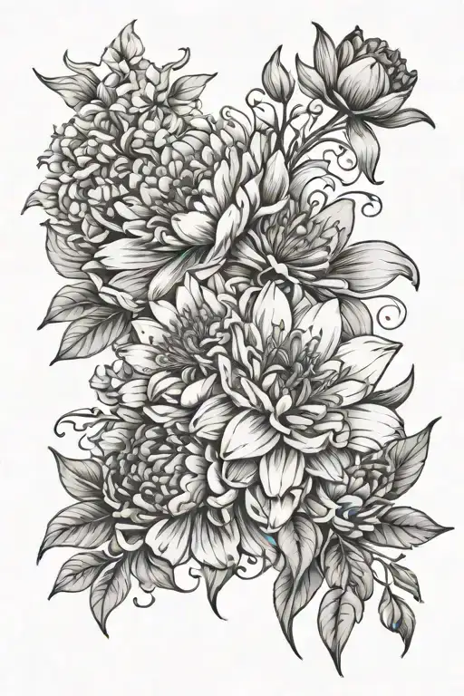 Daisy Lily Peony Flowers