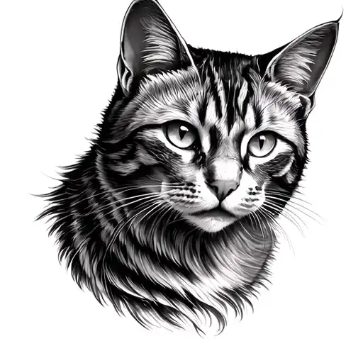 Cat Imprint In A Larger Cat Imprint