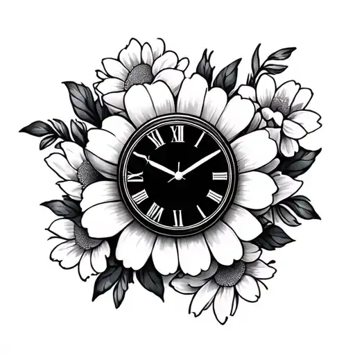 Flowers Clock