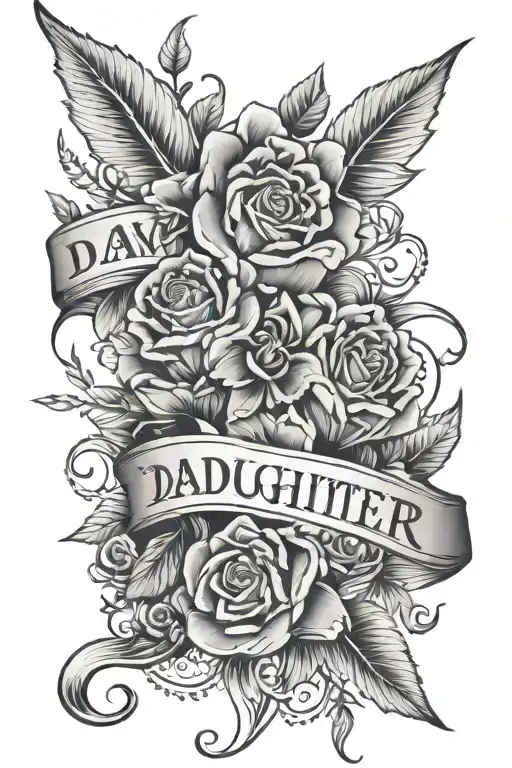 Daughter Name Tattoo For Men