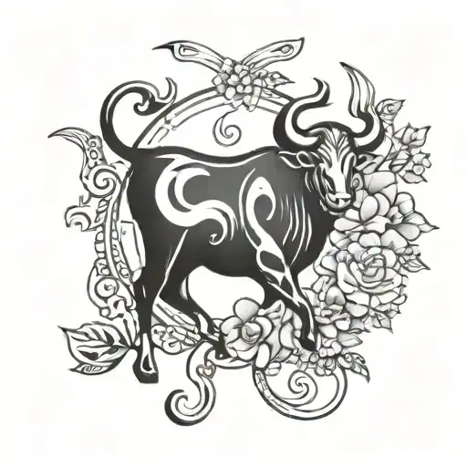 Taurus Zodiac Sign Country Elegant