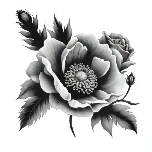 Poppy Flower Rose Heather Flowers