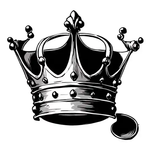 Simple Crown Sketch Style