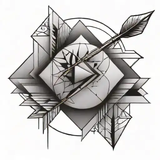 Geometric Arrow Tattoo Design Inspired Tattoo Featuring