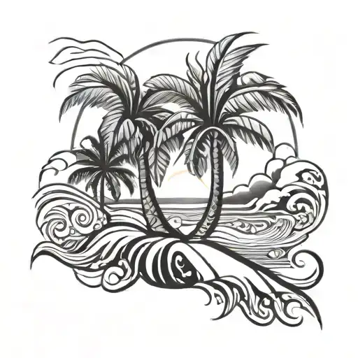 Wave Palm Sun Morocco