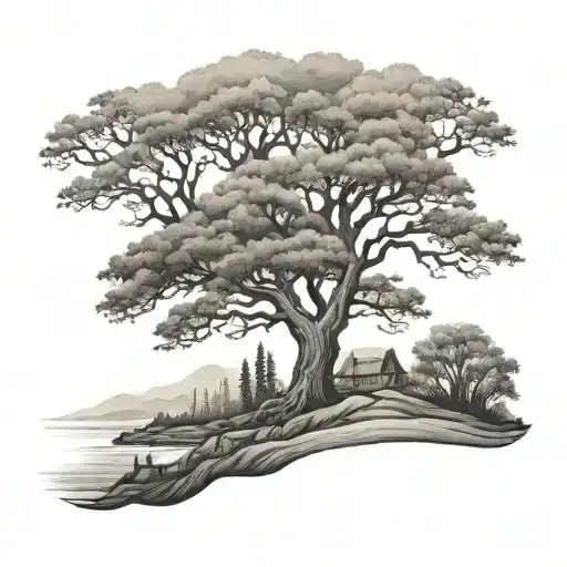 Landscape With Big Tree
