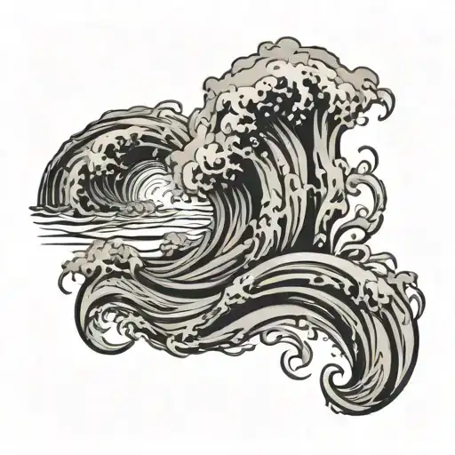 Behave Like Water Waves In River Running