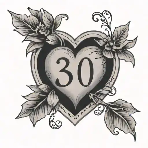 30Th November 2024 In Roman Numbers With A Broken Heart