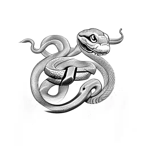 Snake With American Flag And Guns