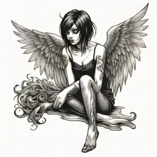 Emo Girl With Wings