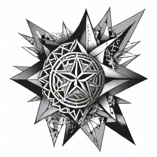 Star Geometric Half Sleeve