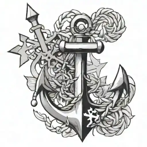 Snowflake And Anchor