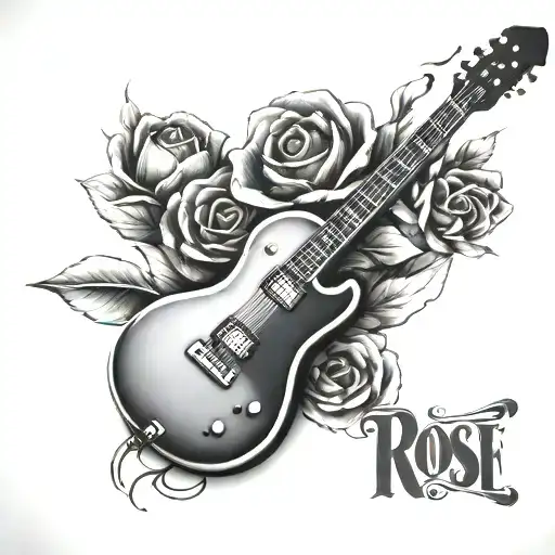 Drum Rose Guitar Made