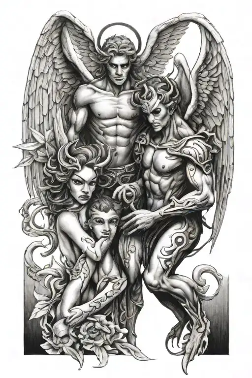 Male Angel And Female Demon Loves Me
