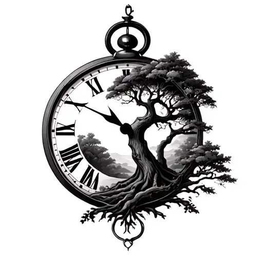 Time Clock And Tree Growing
