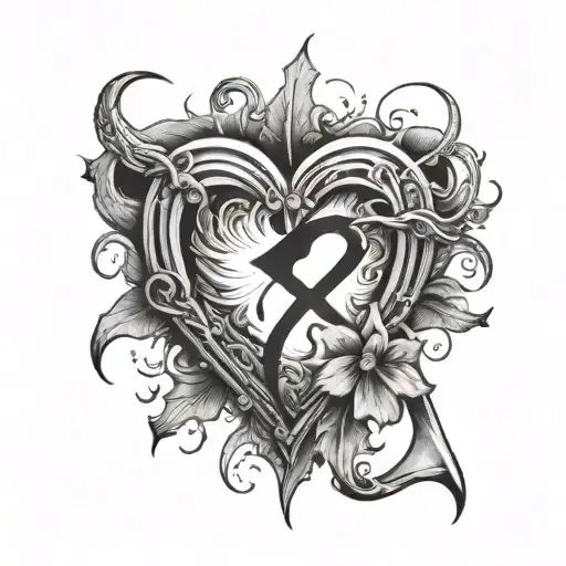 30Th November 2024 In Roman Numbers With A Broken Heart