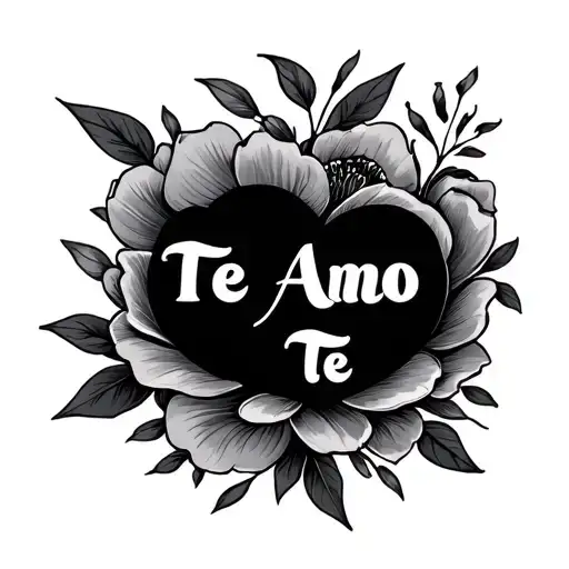 Te Amo Te Written In Beautiful