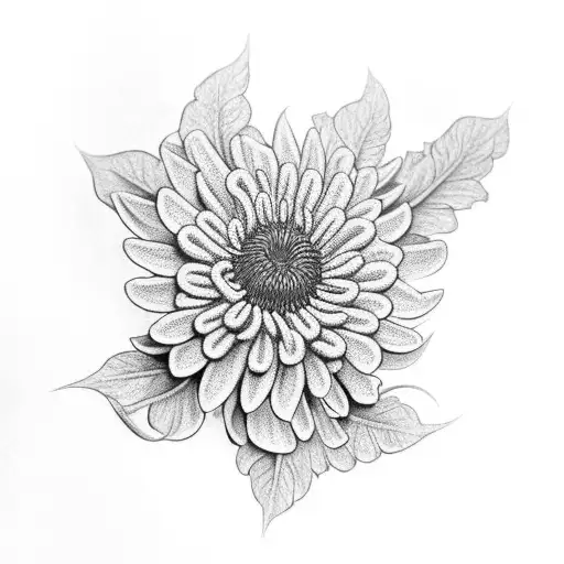 A Chrysanthemum Vine Wrapping Around A Forearm