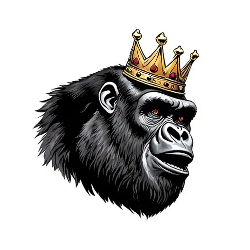 Gorilla With A Crown