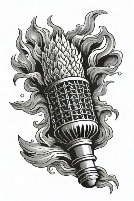 Badminton Shuttlecock Fire Coming