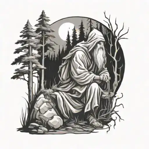 Hermit In The Forest