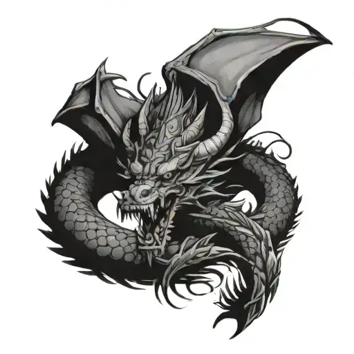 Russian Warrior Killing Dragon