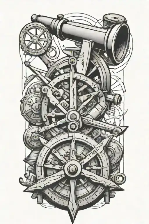 Sextant Technical Drawing