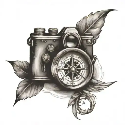 Compass And Camera Lens