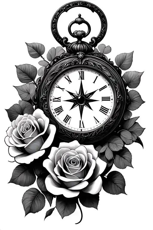 Roses Clock Compass Eye Clover