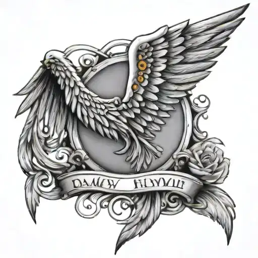 26 In Roman Numerals With Angel Wings Flying