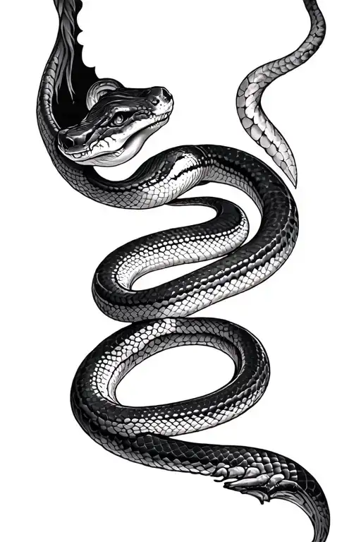 Snake Shedding It's Skin