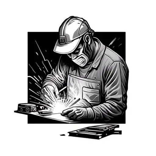 Welder Working On Scar Line