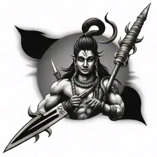 Shiva With Sword