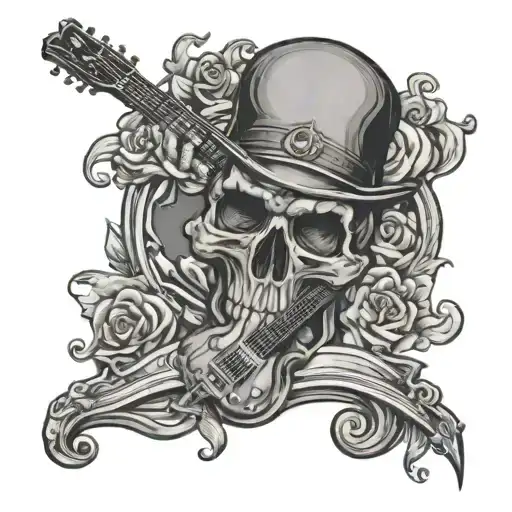 Skull Rock Guitarist