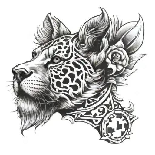 Roman Numarols With Paw Print