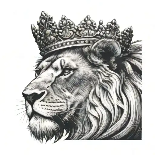Leo Lion Wearing A Crown