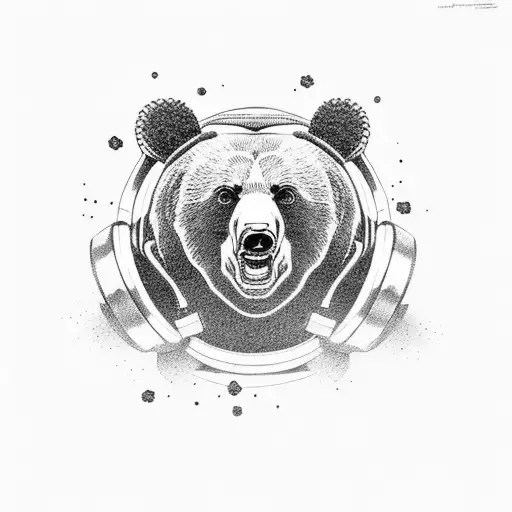 Bear Lifting Weights