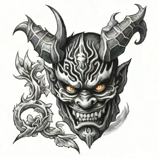 A Oni Demon Mask